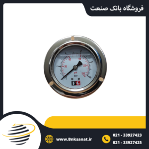 گیج فشار FG چین روغنی افقی صفحه 6 سانتی متر