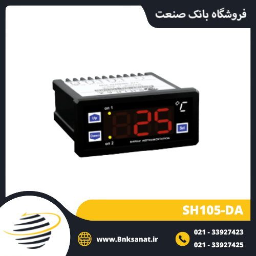 ترموستات و نمایشگر دما دیجیتال شیراز ایران 40- تا 110+ درجه مدل SH-105DA