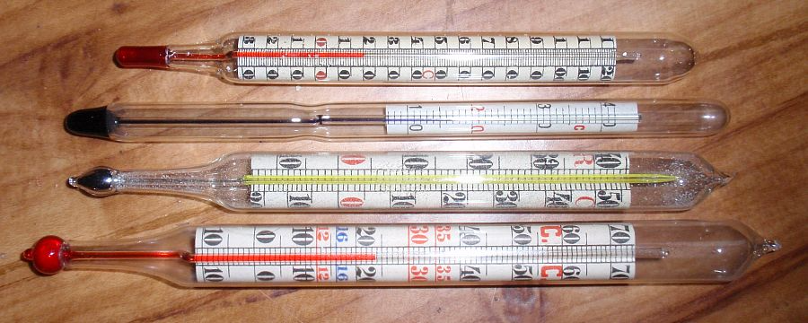 Mercury and Alcohol Thermometers